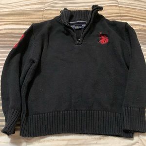 Black polo jacket size {5/6}